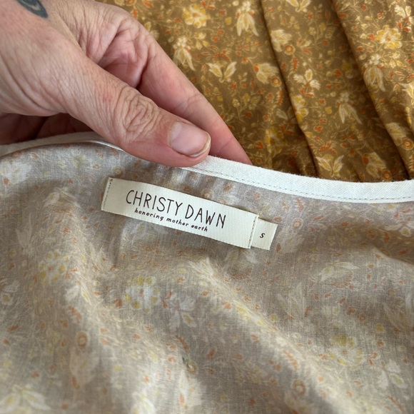 Christy Dawn Paloma Dress in Biscotti Cosmos Floral - Picture 7 of 7